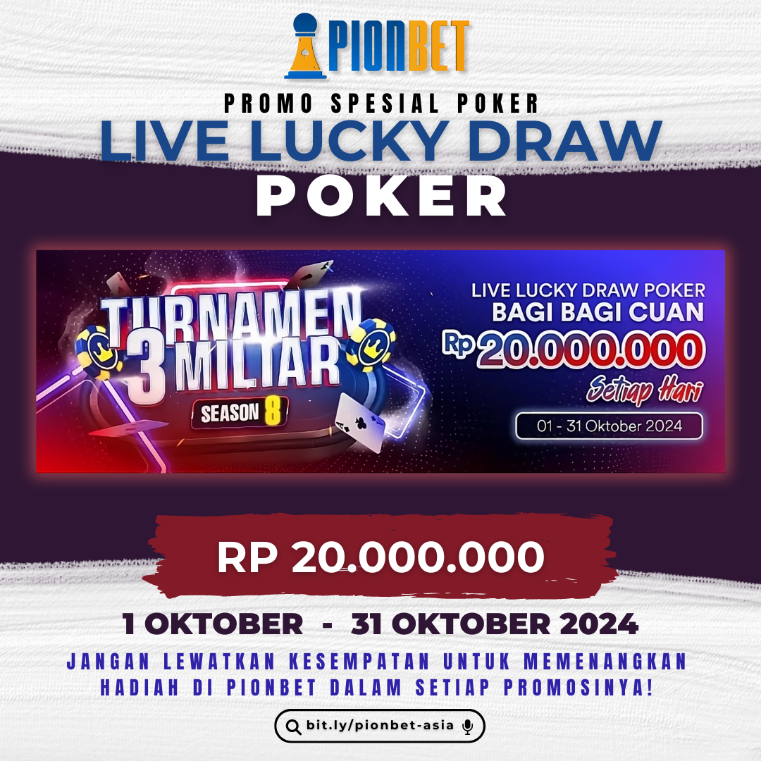 LIVE LUCKY DRAW POKER BAGI BAGI CUAN SEASON 8