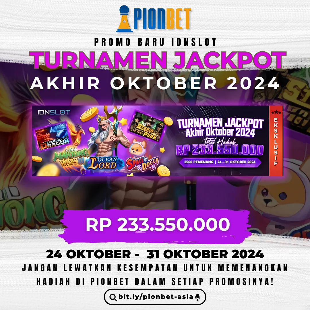 TURNAMEN JACKPOT AKHIR OKTOBER 2024